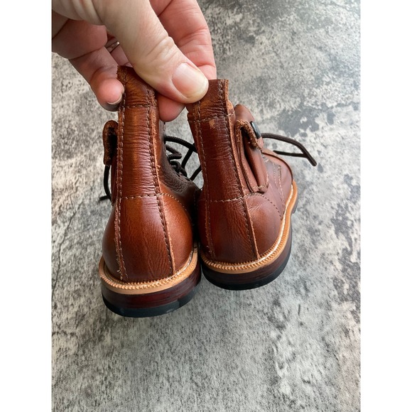 Mikoleon Classic Heirloom Kids Toddler Sz 20 (5US) Brown Leather Lace Up Boots - Picture 9 of 11